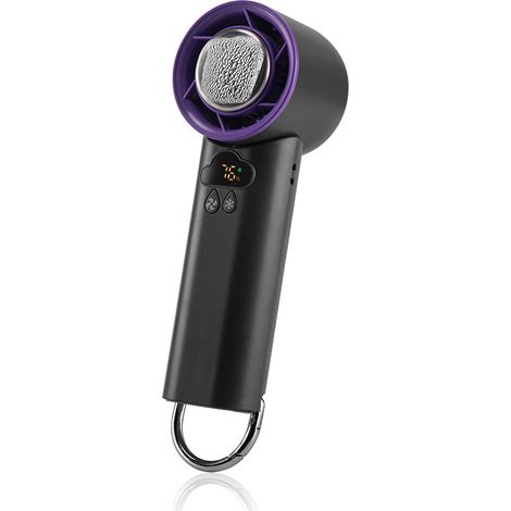 (Gray.K52) Ventilateur de réfrigérateur portable haute vitesse avec affichage numérique et puissant ventilateur portatif. (1/5)