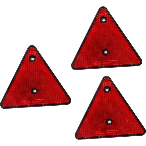 ULTECHNOVO 3pièces Triangle Réfléchissant De Sécurité Rouge Pour (1/5)