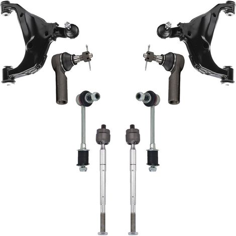 KIT BRACCIO OSCILLANTE 8 PEZZI COMPATIBILE CON TOYOTA HILUX VII Pick-up (N1, N2, N3 / Kit Sospensione Completo OE/OEM / Bracci Oscillanti + Testine Sterzo / Sostituzione Diretta OEM