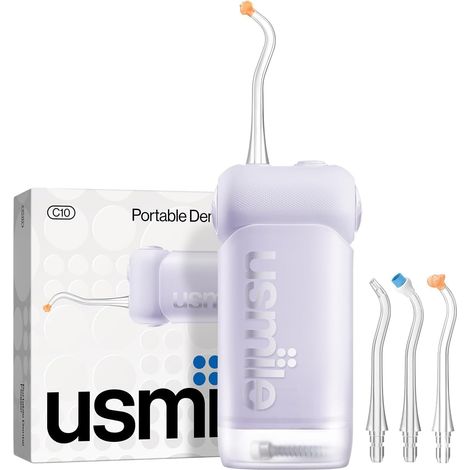 C10 Jet Dentaire Hydropulseur portable – 95 jours d'autonomie  4 modes, réservoir 180 ml, étanche IPX7, idéal pour voyages, appareils dentaires, implants et gencives (1/5)