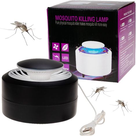 Lámpara insecticida TG56290 eficaz para mosquitos, insectos y polillas, con conexión USB LED UV.