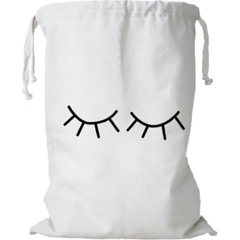 Large Canvas Laundry Bag with Drawstring for Toys Storage Travel Washing Machine