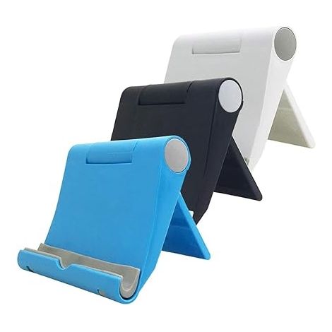 Ensemble de 3 supports de téléphone multi-angles de couleurs différentes, compatibles avec iPhone Xs/X/8/7 et iPad, gamme Galaxy. (1/5)