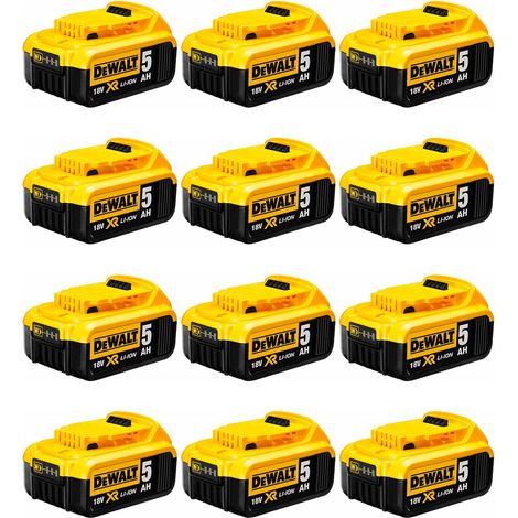 Pack mit 12 Batterien DeWALT DCB184P12 (18V - 5,0 Ah)