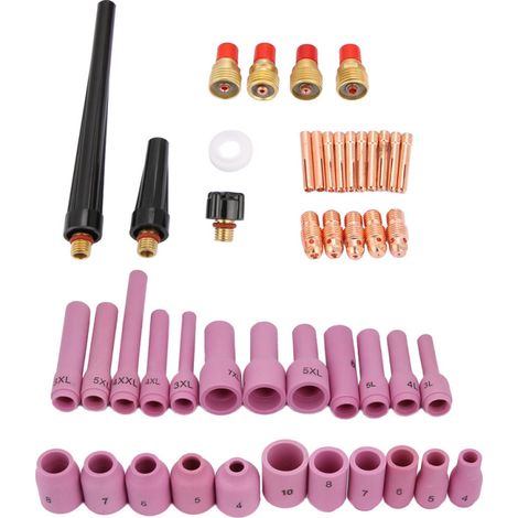 Juego de 46 consumibles para antorchas de soldadura TIG de la serie WP-9/20/25 (1/5)