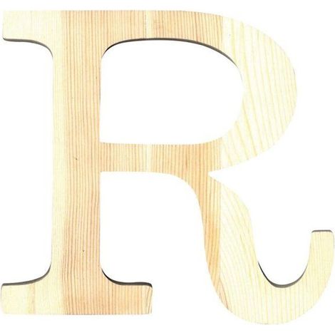 LETTRE R - 11.5 CM - BOIS (1/2)