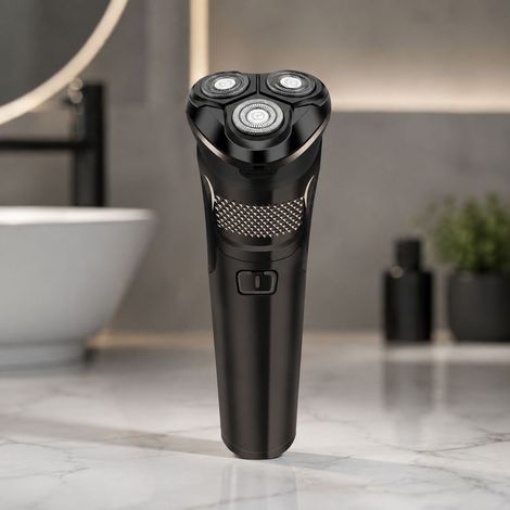 Rasoir Électrique 3 Têtes Flottantes, Étanche IPX7, USB Rechargeable, Affichage LED, 90 Min Autonomie (1/5)