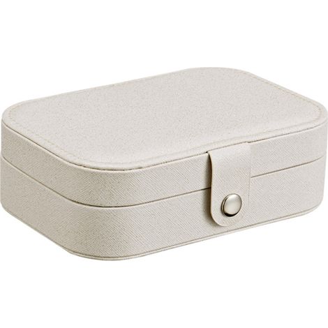 Boîte à bijoux multifonctionnelle, organisateur, présentoir, étui de rangement pour bagues, boucles d'oreilles, colliers (1/5)