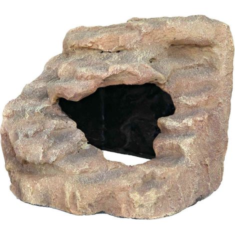 Rocher d'angle avec grotte et plateforme 21 x 20 x 18 cm pour reptiles - Trixie (1/2)