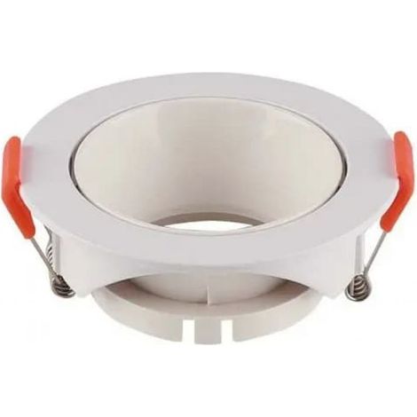 Portalámparas LED empotrable redondo V-TAC GU10 color blanco