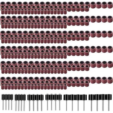 Sanding Drum Including 360 Pieces Sanding Bands and 24 Pieces Drum Mandrel for Dremel Rotary Tools (1/5)