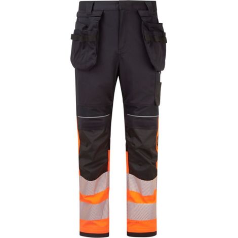 Pantalones de trabajo PW3 Modaflame HVO clase 1 FR Holster FR452 28 pulgadas (talla 36) Naranja/Negro (1/4)