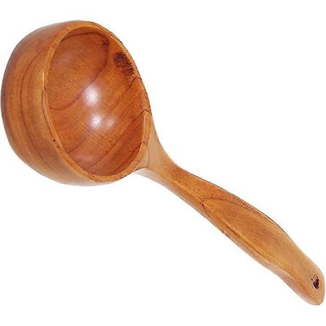 Cuillère à soupe en bois, ustensile de cuisine, 1 pièce, marron (1/5)