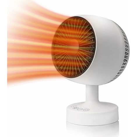 500W Portable Home Bedroom Space Desktop Mini Heater Fan (Pink) 1Pieces