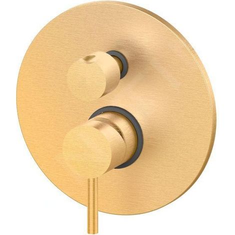 Paffoni Light Exclusive Edition - Robinet encastré pour 2 appareils, or brossé LIG018HGSP (1/3)