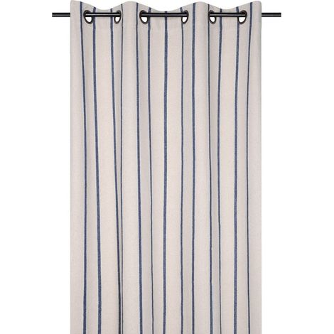 Rideau à œillets 135x260 cm St Trop marine coton