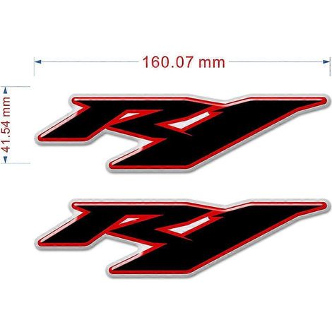 Protection de réservoir avec autocollants, logo et emblème pour Yamaha YZF-R1, YZF R1, R1000 et R1-21 (1/5)