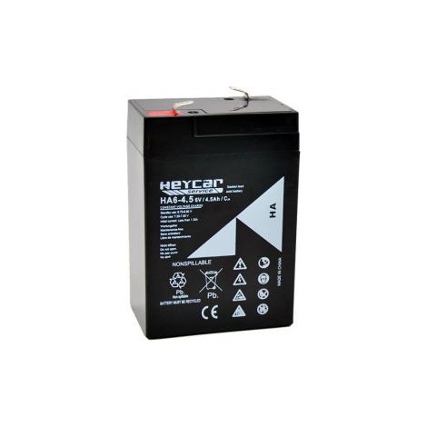 Batería Plomo AGM Heycar HA6-4.5 6V 4.5Ah