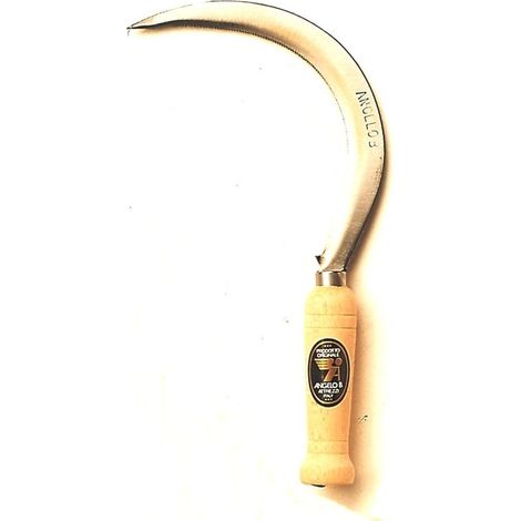Falciola dentada 25 cm para cereales y forraje