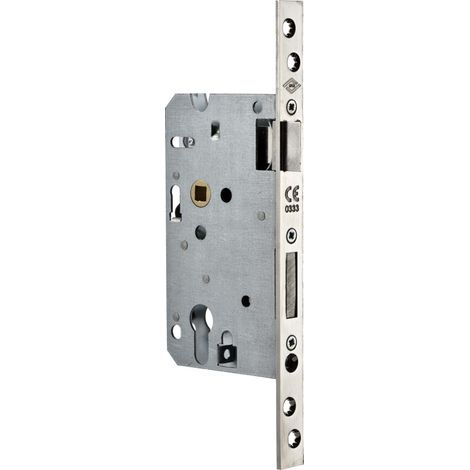 Serrure extra-renforcée Liona. têtière bouts carrés nickelée. axe 60 mm. main droite - ASSA ABLOY FRANCE JPM (1/3)