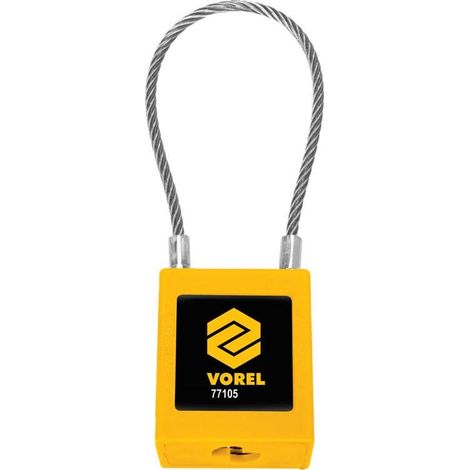 Lucchetto Vorel rivestito in nylon con cavo (1/2)