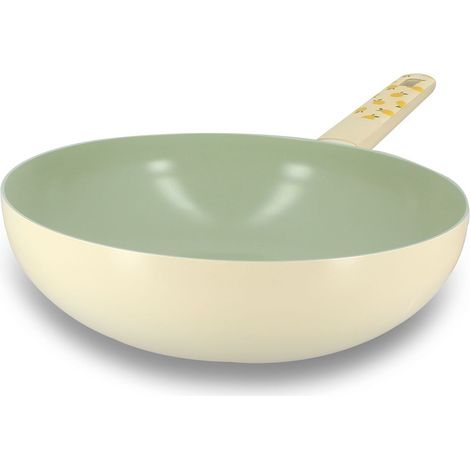 Wok 28cm en aluminium, CITRON (1/4)