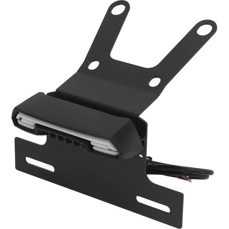 Support moto CRF250L/CRF250M, porte-plaque aluminium avec feu arrière intégrée, kit remplacement robuste étanche (1/5)