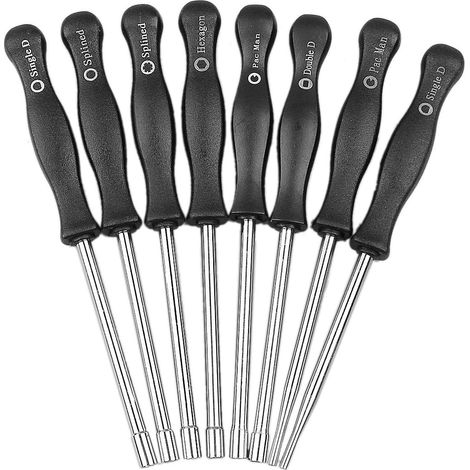 Kit de 8 pièces d'outils de réglage de carburateur pour moteur 2 temps courant Stihl Husqvarna Poulan Craftsman Homelite Tronçonneuse Débroussailleuse Souffleur (1/5)