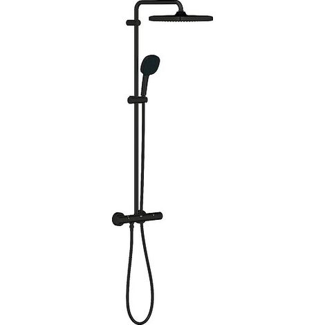 Brause-System Grohe Tempesta 250 Cube, mit Thermostatbatterie, matte black - 266892431 (1/5)
