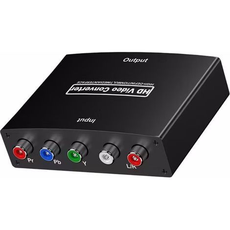 Adaptateur de conversion vidéo YPbPr vers HDMI, Convertisseur composant 5 RCA RGB pour téléviseurs HD (1/5)