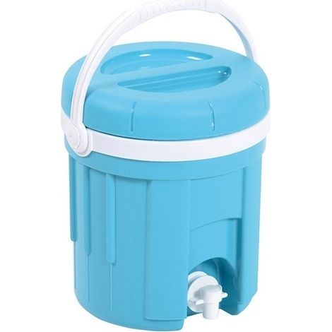 Fuente de agua isotérmica de 4 litros azul turquesa para camping - Eda