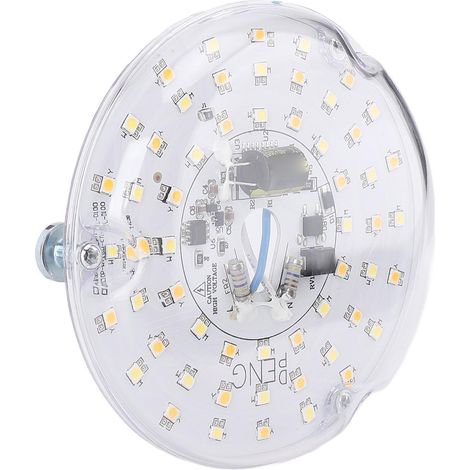 GARRYFIZH Rétrofit LED 4 pouces 15W, 3CCT 3000-6500K, dimmable, rond, pour ventilateur plafond, économie d'énergie, 120V (1/5)