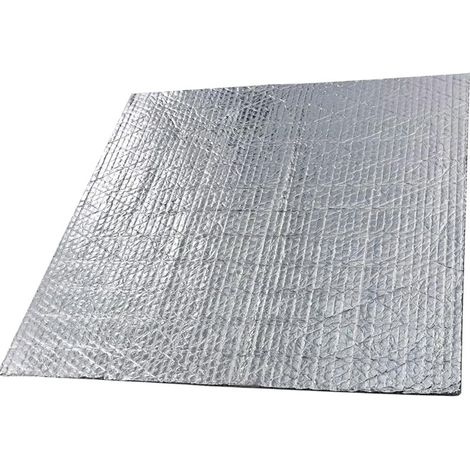Werka Pro – Plaque isolation 3 couches ignifugé 60 x 60 cm – 2 films en aluminium – Épaisseur 4,5 mm – Poids 210 g/m² pour murs et plafonds - 3couches