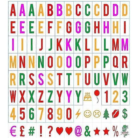 LED-Leuchtkasten mit Buchstaben, Zahlen, Symbolen – DIY-Kino-Leuchtkasten-Color