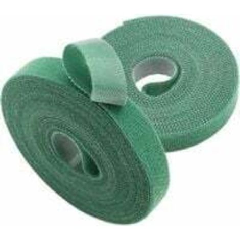 Paquet de 2 attaches pour plantes de jardin, rouleaux de ruban en nylon réutilisables pour plantes grimpantes-10mm x 5m-vert (1/4)