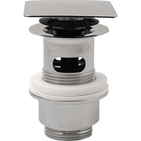 Sapho Accesorios Omp Tea - Válvula de desagüe cerrable 1 1/4, para lavabos con rebosadero, ClickClack, cromo 8540.360.5 (1/3)