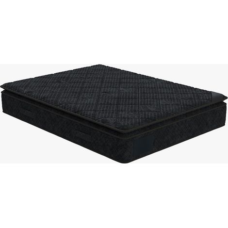 DUBAI BLACK Matelas mémoire de forme et ressorts ensachés 140x190 cm épaisseur 33 cm (1/5)
