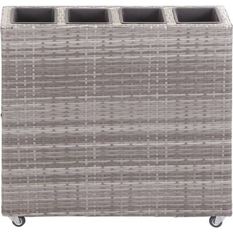 Maison Exclusive - Garten-Hochbeet mit 4 Töpfen 80x22x79 cm Poly (1/5)
