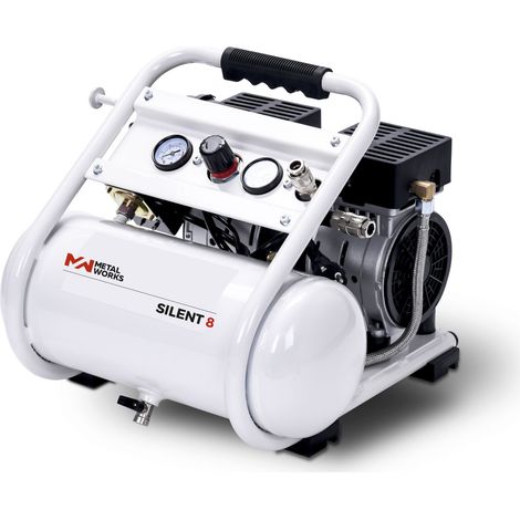 Silent 8 Compresseur, silencieux, sans huile, 8l. Métallurgie 458800908