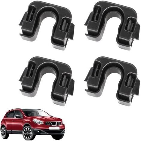 QORVA-Clip d'étagère pour Focus MK3 015532109E - Noir - Supports de fixation arrière compatibles avec Fiesta Focus B-Max C-Max 1539663