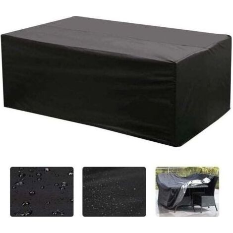Housse de Salon, Table Rectangulaire Oxford pour Meubles de Jardin UV Protection (12312374CM) (1/5)