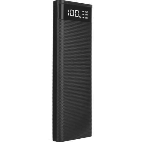 Boîtier de charge rapide 22,5 W pour 10 batteries 18650 avec étui de rangement et chargeur. (1/5)