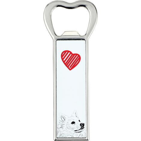 Perro esquimal americano, Spitz americano: abridor de botellas con forma de perro, abridor de nevera personalizado, regalo único para hombres de Art-Dog (1/5)