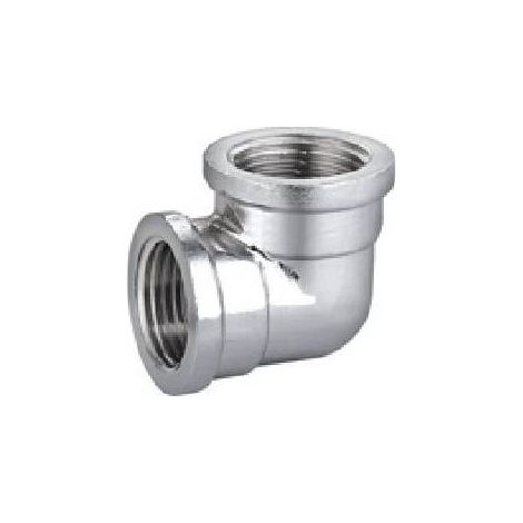 COUDE À 90° FF EN LAITON CHROMÉ IBP Taille : 3/4" -CONF