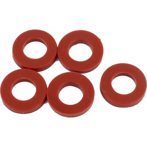 5 pièces 19mm x 10mm 3mm joint torique en silicone rouge pour lave-linge (1/2)