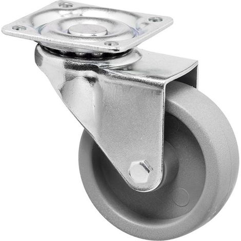 Roue de Mobilier 30mm Polypropylène Gris 42x42 (1/2)