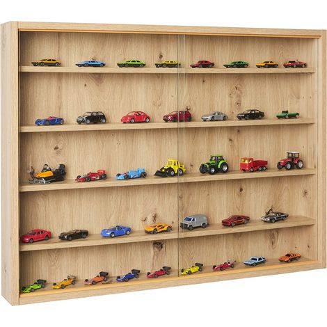 Vitrine Collection pour Figurines chêne Artisan 80x60cm (1/5)