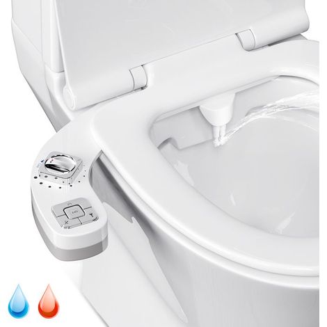 Bidet Toilette - TTLIFE - Kit Pulvérisateur - Buses Autonettoyantes - Réglage Température - Installation Facile (1/4)