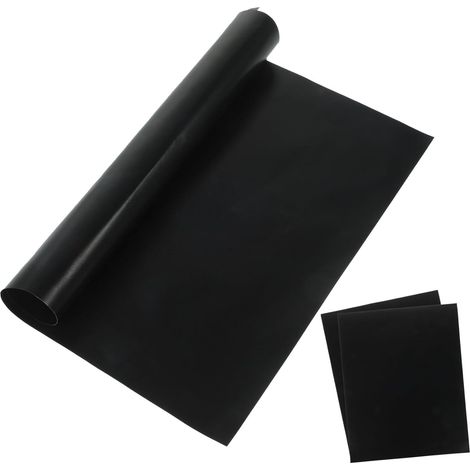 SOIMISS Tapis De Cuisson Antiadhésif En Téflon Lot De 3 Feuilles Noir Résistant Haute Température Tapis De Protection Pour Four Micro-ondes Et Grill Polyvalent Réutilisable La Cuisine'-'- (1/5)