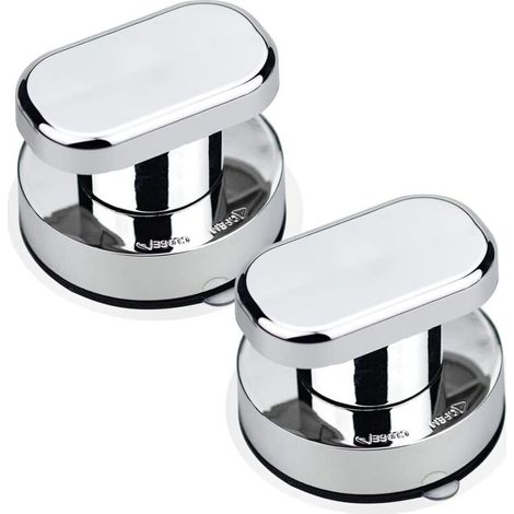 Tigrezy 2pcs Poignée de Porte à Ventouse Poignée Ventouse Baie Vitrée Ventouse Forte Tirer Poignées pour Verre de Salle de Bain Armoire Tiroir Poignée de Porte (1/4)